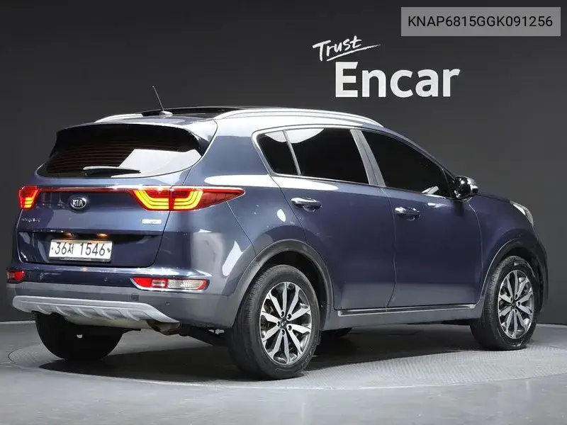 2016 KIA SPORTAGE VIN KNAP6815GGK091256 — фото 2