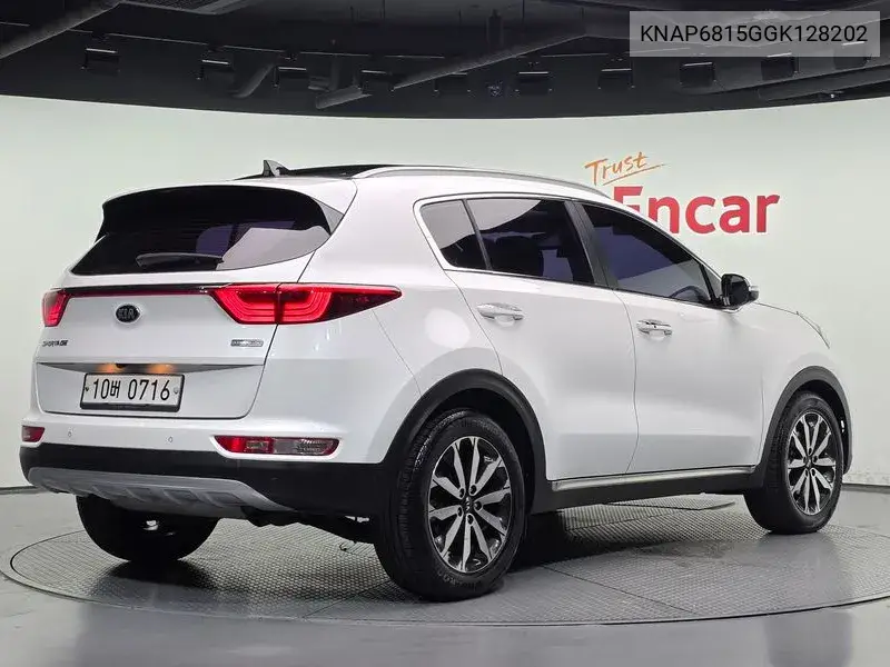 2016 KIA SPORTAGE VIN KNAP6815GGK128202 — фото 2