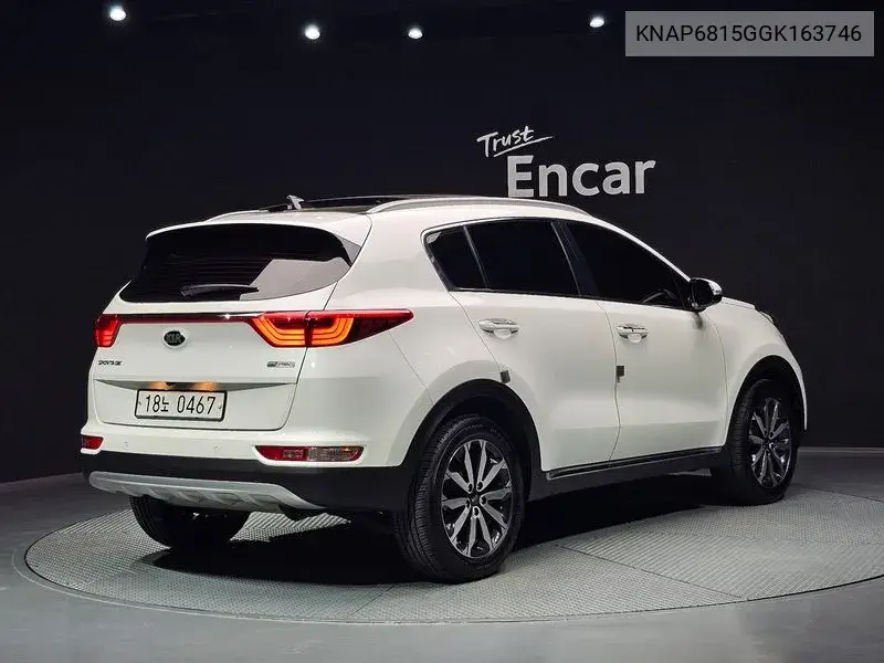 KIA SPORTAGE 2016, VIN KNAP6815GGK163746