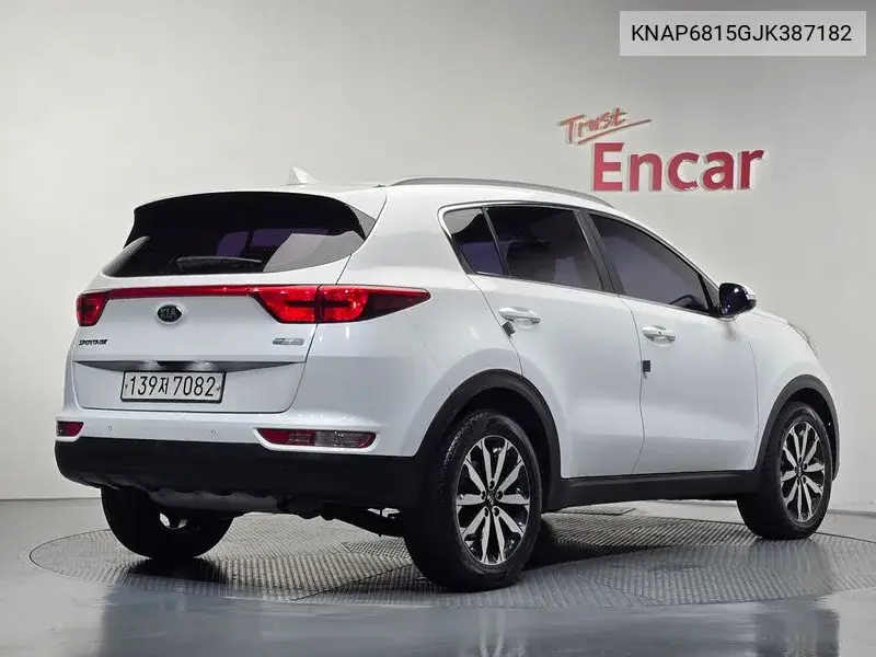 2017 KIA SPORTAGE VIN KNAP6815GJK387182 — фото 2