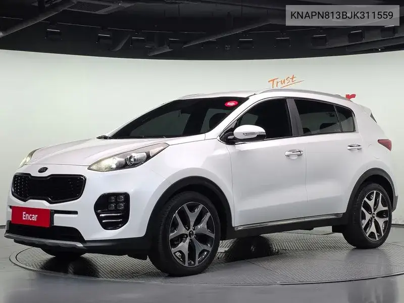KIA SPORTAGE 2017, VIN KNAPN813BJK311559