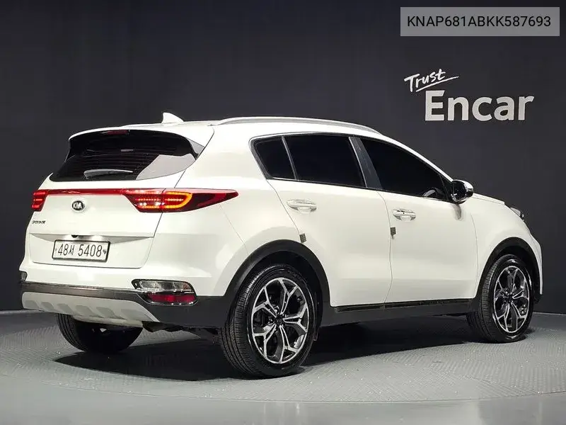 2018 KIA SPORTAGE VIN KNAP681ABKK587693 — фото 2