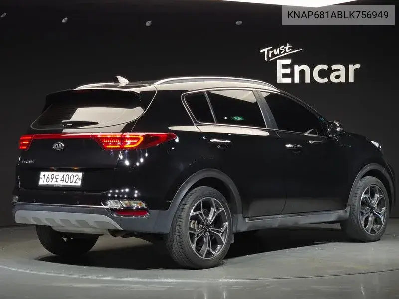 2019 KIA SPORTAGE VIN KNAP681ABLK756949 — фото 2