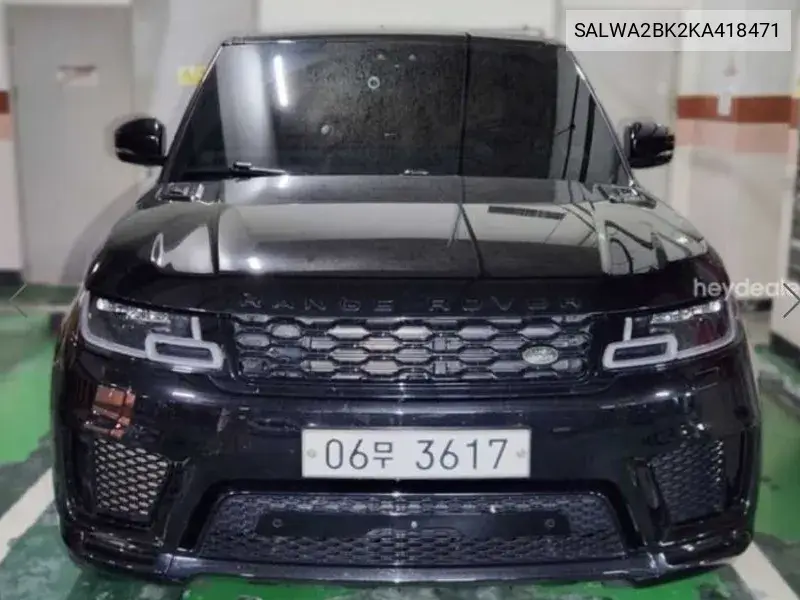 LAND ROVER RANGE ROVER SPORT 2019, VIN SALWA2BK2KA418471