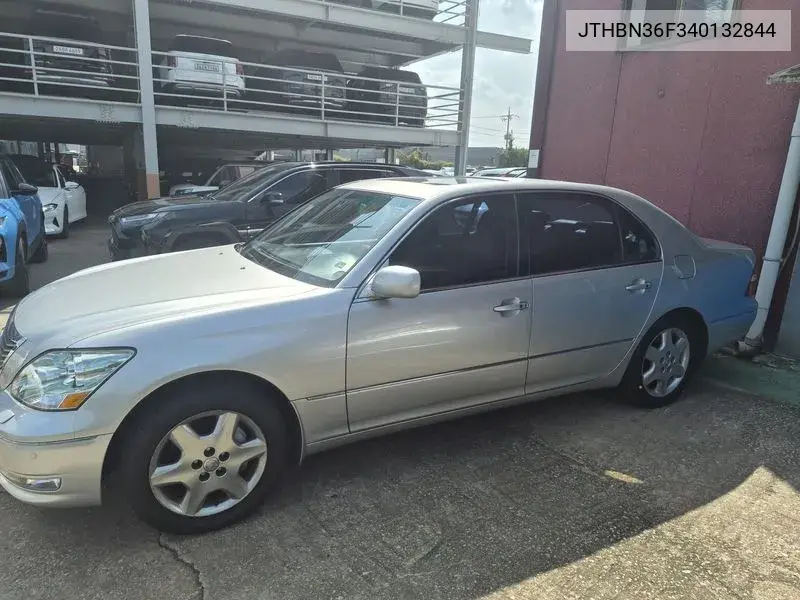 2003 LEXUS LS VIN JTHBN36F340132844 — фото 2