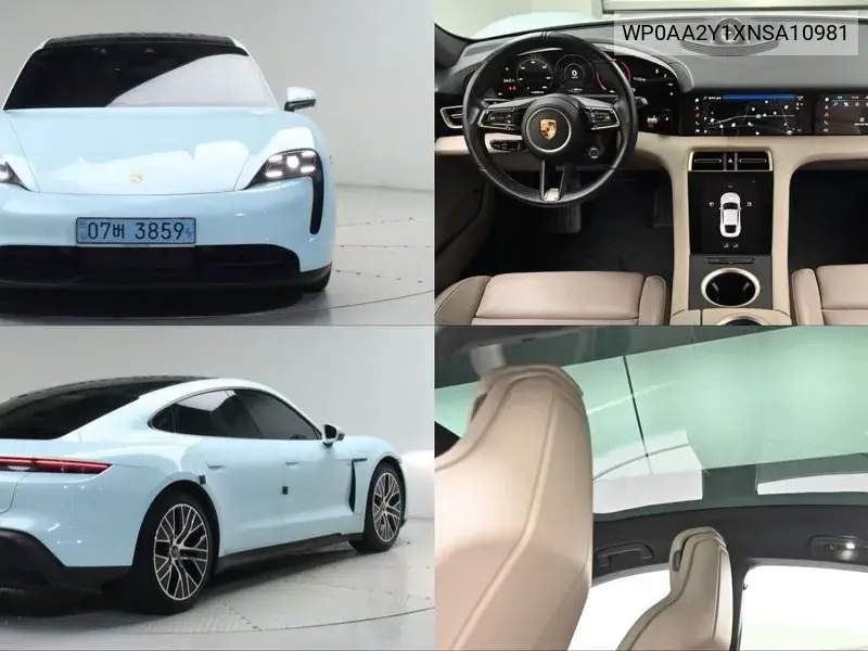 PORSCHE TAYCAN 2022, VIN WP0AA2Y1XNSA10981