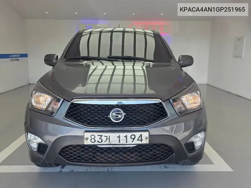 SSANGYONG KORANDO SPORTS 2015, VIN KPACA4AN1GP251965