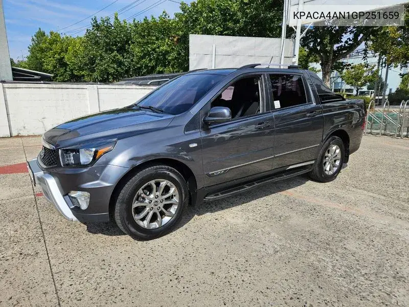 SSANGYONG KORANDO SPORTS 2015, VIN KPACA4AN1GP251659