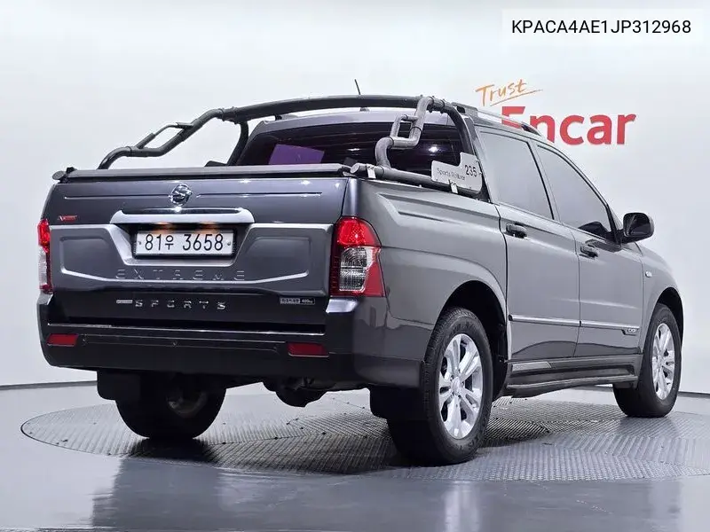 2017 SSANGYONG KORANDO SPORTS VIN KPACA4AE1JP312968 — фото 2