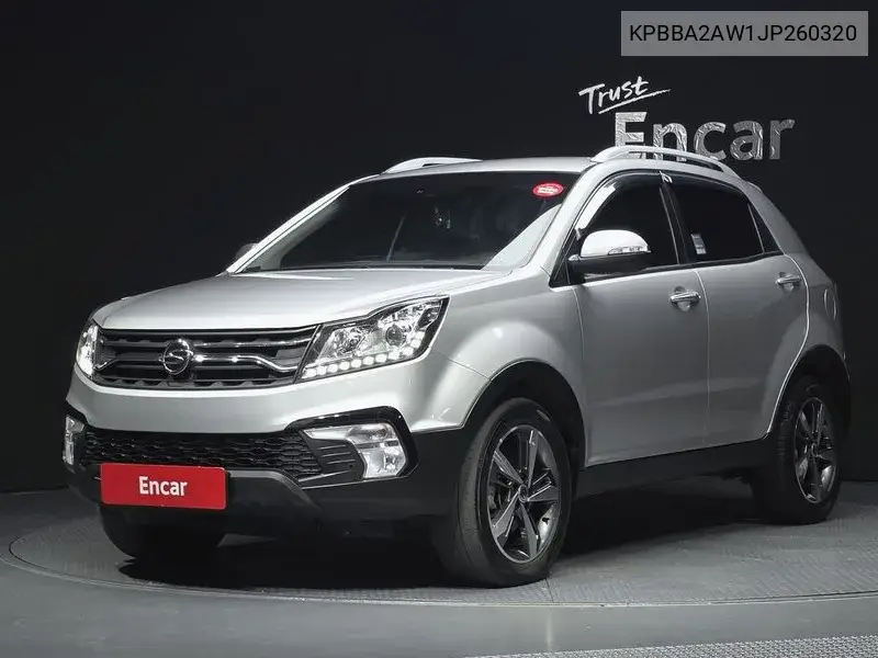 SSANGYONG KORANDO 2017, VIN KPBBA2AW1JP260320