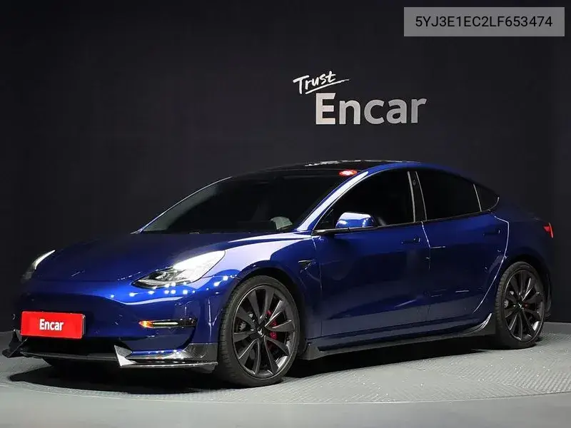TESLA MODEL 3 2020, VIN 5YJ3E1EC2LF653474