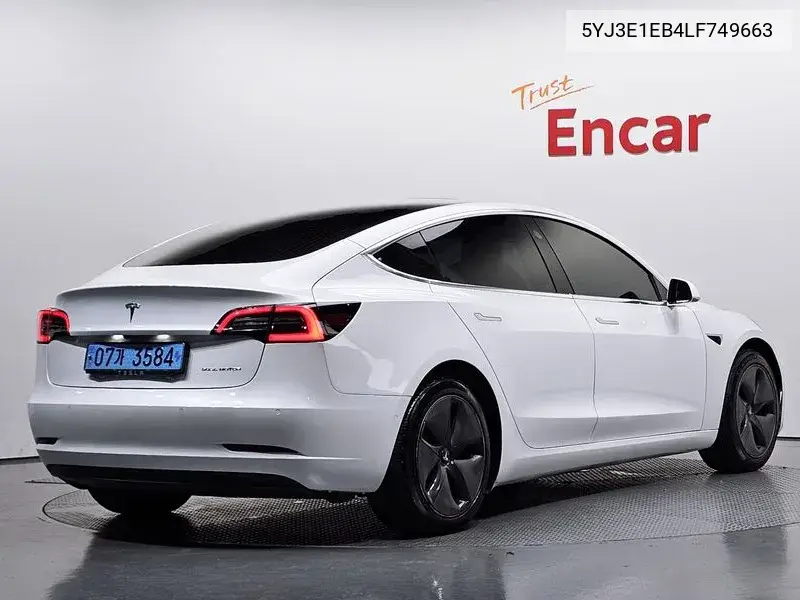 TESLA MODEL 3 2020, VIN 5YJ3E1EB4LF749663