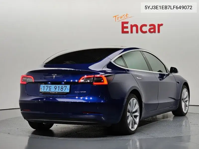 TESLA MODEL 3 2020, VIN 5YJ3E1EB7LF649072