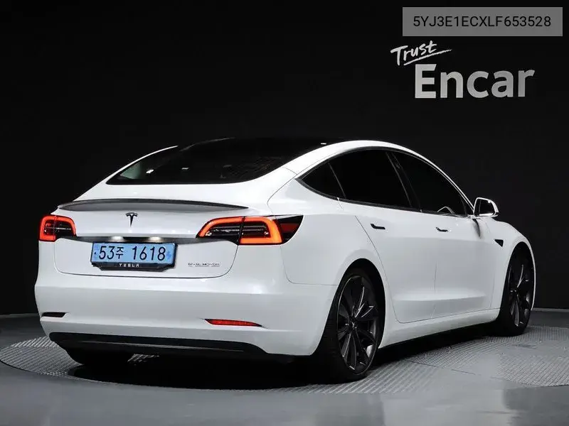 TESLA MODEL 3 2020, VIN 5YJ3E1ECXLF653528