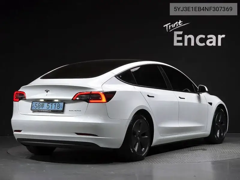 TESLA MODEL 3 2022, VIN 5YJ3E1EB4NF307369