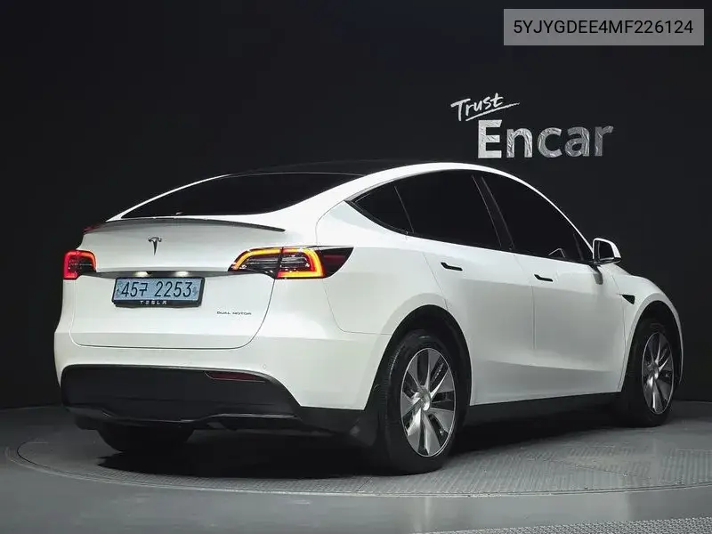 2021 TESLA MODEL Y VIN 5YJYGDEE4MF226124 — фото 2