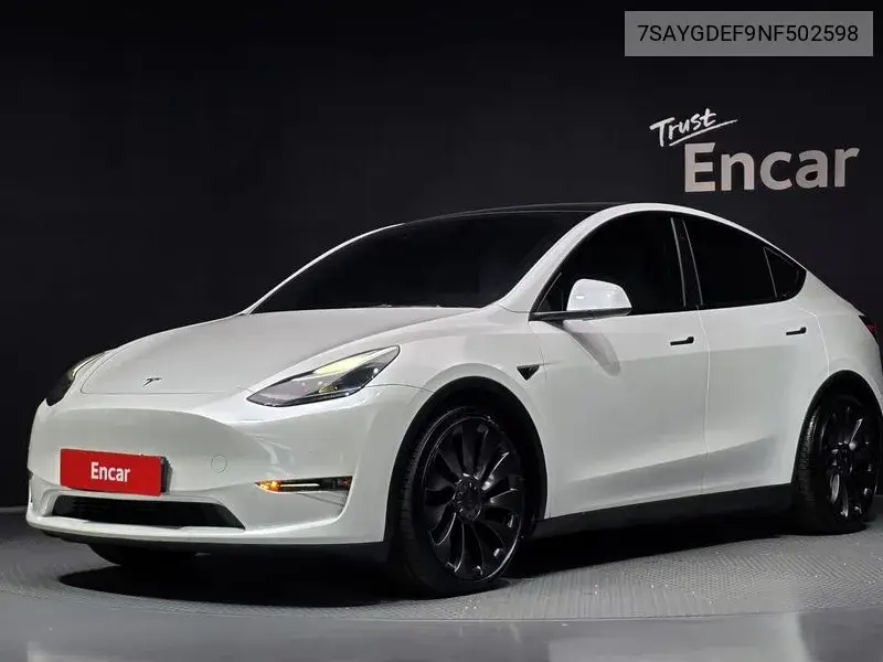 TESLA MODEL Y 2022, VIN 7SAYGDEF9NF502598