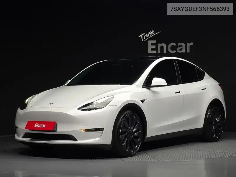 TESLA MODEL Y 2022, VIN 7SAYGDEF3NF566393