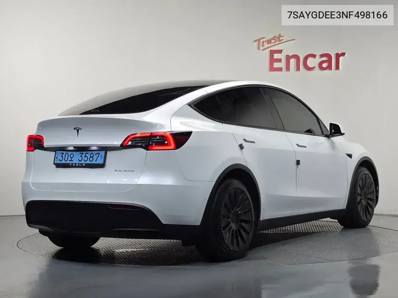 2022 TESLA MODEL Y VIN 7SAYGDEE3NF498166 — фото 2