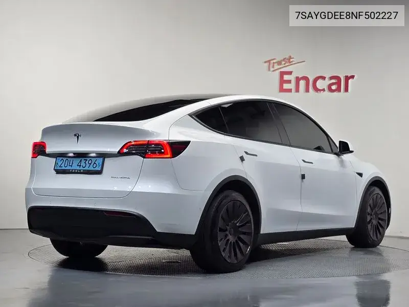 TESLA MODEL Y 2022, VIN 7SAYGDEE8NF502227