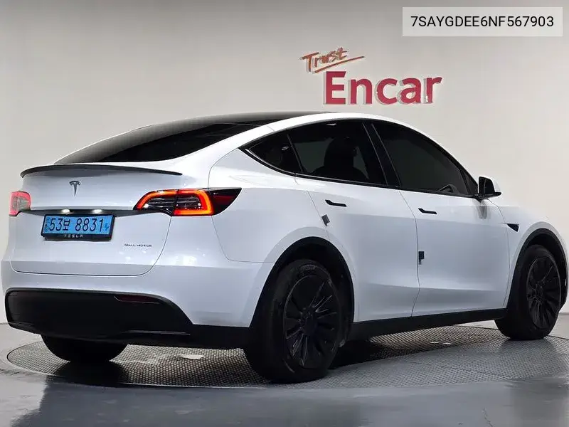 TESLA MODEL Y 2022, VIN 7SAYGDEE6NF567903