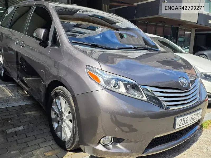 TOYOTA SIENNA 2015, VIN N/A