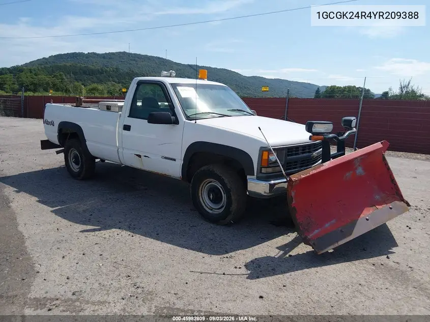CHEVROLET GMT-400 2000, VIN 1GCGK24R4YR209388