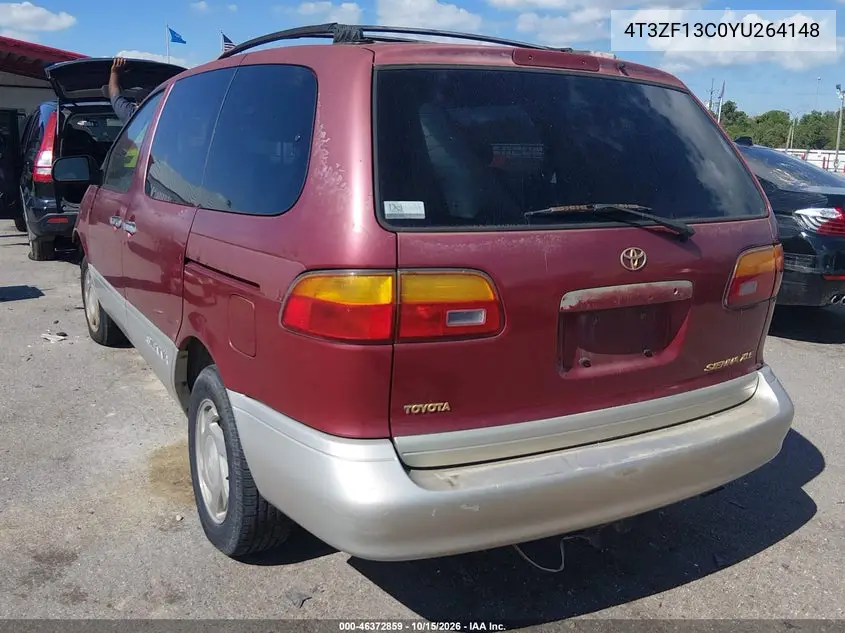2000 TOYOTA SIENNA VIN 4T3ZF13C0YU264148 — фото 3