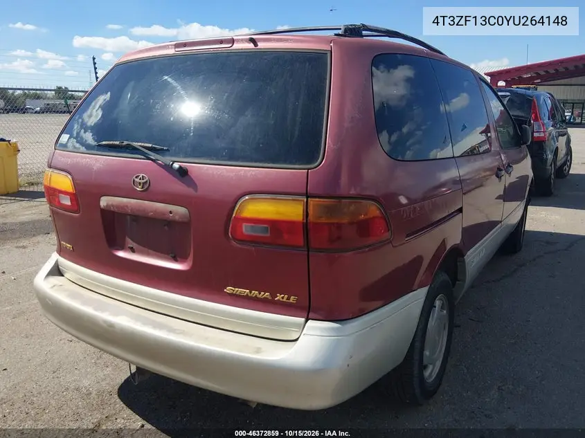 2000 TOYOTA SIENNA VIN 4T3ZF13C0YU264148 — фото 4