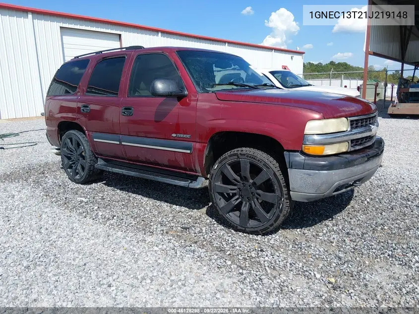 CHEVROLET TAHOE 2001, VIN 1GNEC13T21J219148