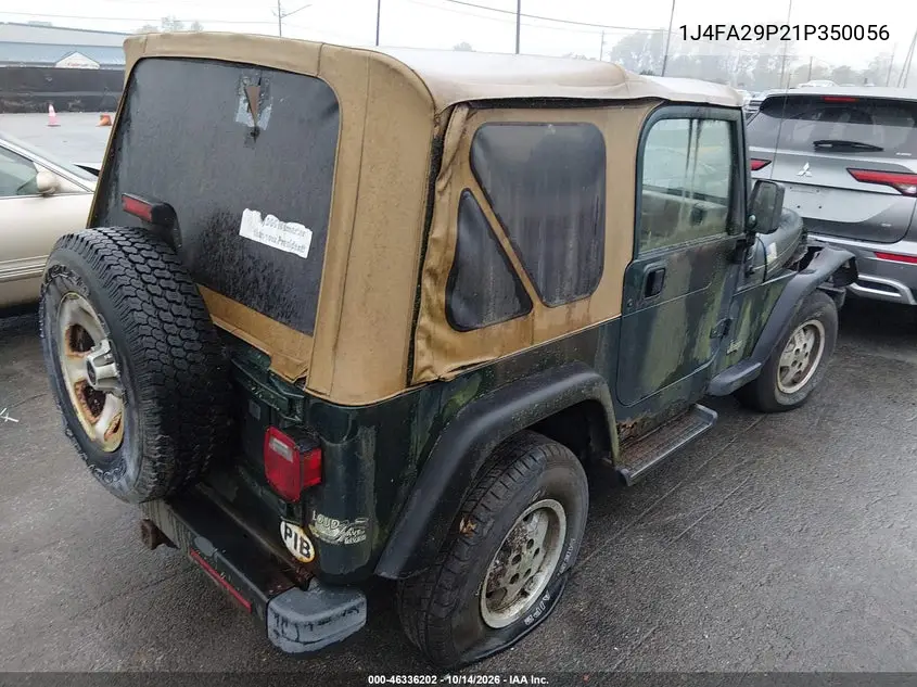 2001 JEEP WRANGLER VIN 1J4FA29P21P350056 — фото 4