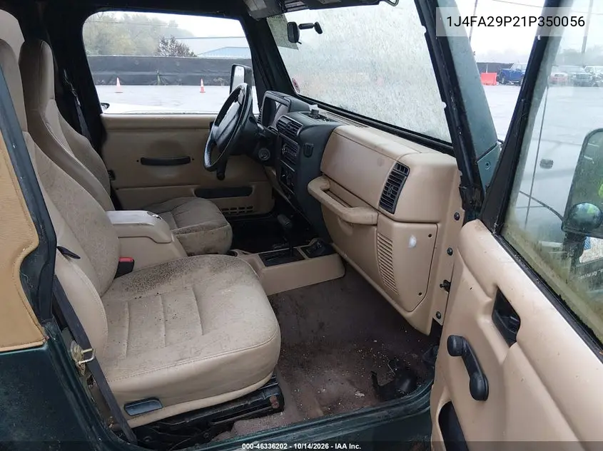 2001 JEEP WRANGLER VIN 1J4FA29P21P350056 — фото 5