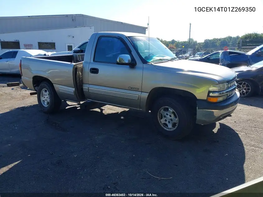 CHEVROLET SILVERADO 2001, VIN 1GCEK14T01Z269350