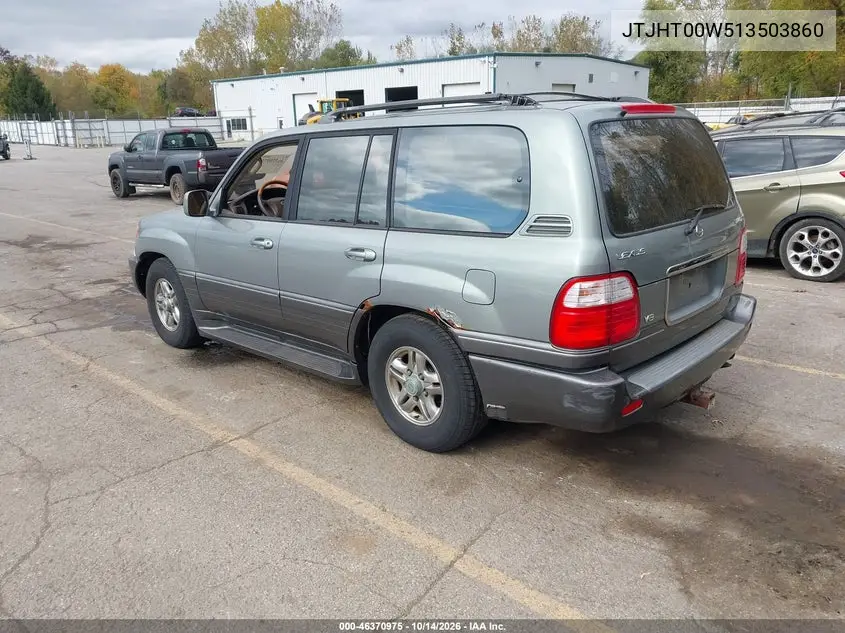 2001 LEXUS LX VIN JTJHT00W513503860 — фото 3