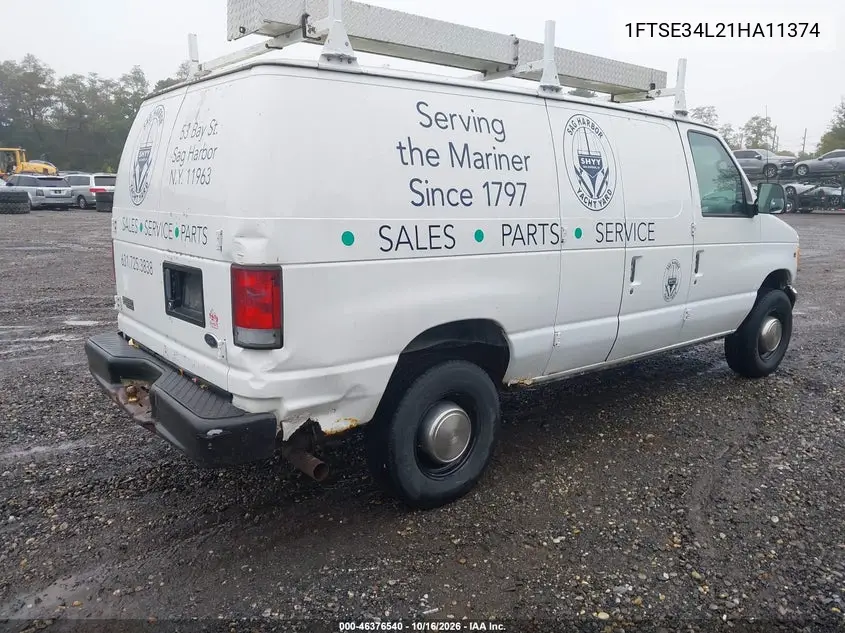 2001 FORD ECONOLINE VIN 1FTSE34L21HA11374 — фото 4