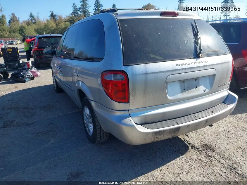 2001 DODGE CARAVAN VIN 2B4GP44R51R339965 — фото 3