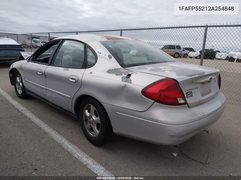 2002 FORD TAURUS VIN 1FAFP55212A254848 — фото 3