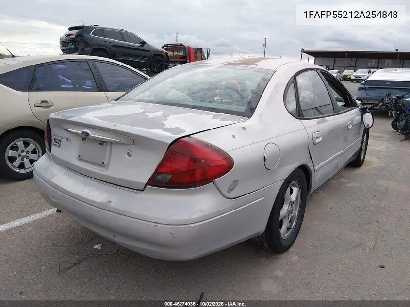 2002 FORD TAURUS VIN 1FAFP55212A254848 — фото 4