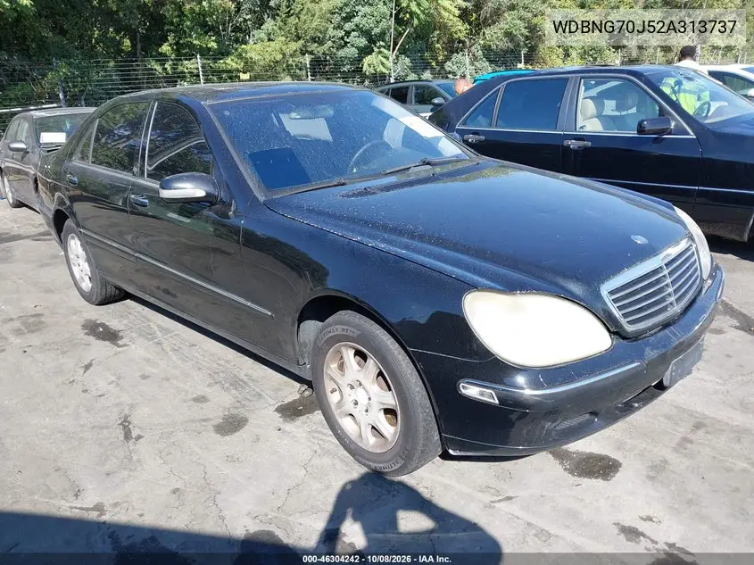 MERCEDES S-KLASSE 2002, VIN WDBNG70J52A313737