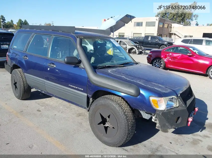 SUBARU FORESTER 2002, VIN JF1SF63572G748066