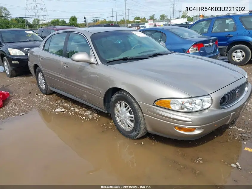 BUICK LESABRE 2003, VIN 1G4HR54K03U221902
