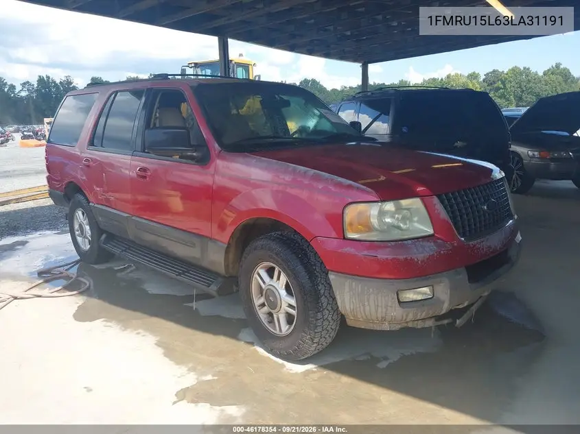 FORD EXPEDITION 2003, VIN 1FMRU15L63LA31191