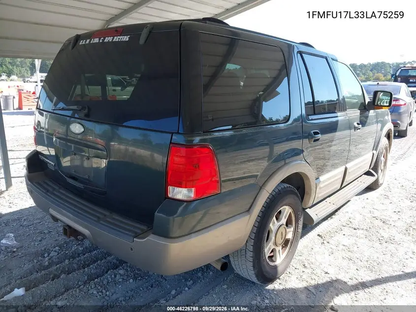 2003 FORD EXPEDITION VIN 1FMFU17L33LA75259 — фото 4