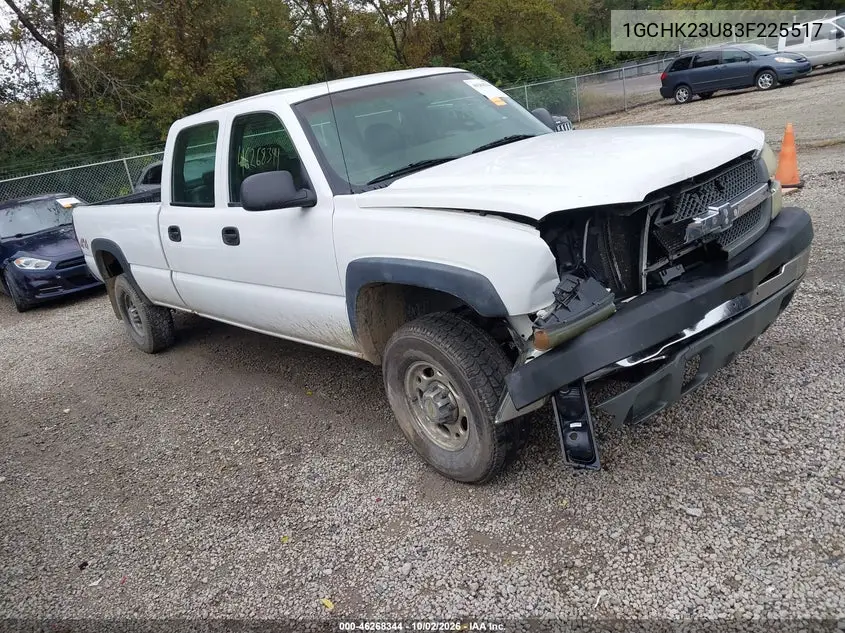 CHEVROLET SILVERADO 2003, VIN 1GCHK23U83F225517