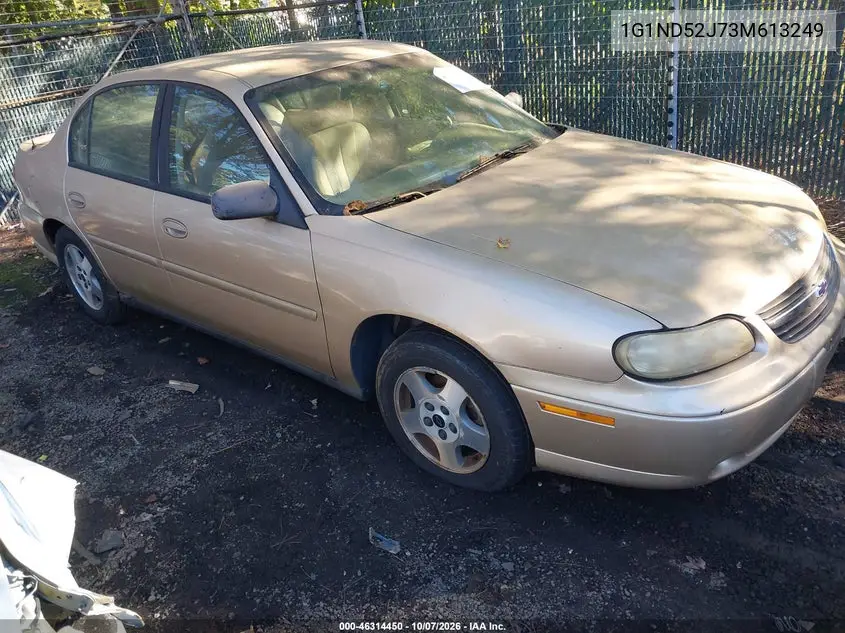 CHEVROLET MALIBU 2003, VIN 1G1ND52J73M613249