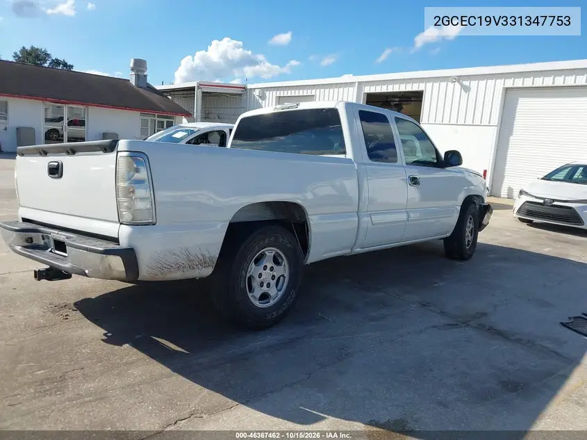 2003 CHEVROLET SILVERADO VIN 2GCEC19V331347753 — фото 4