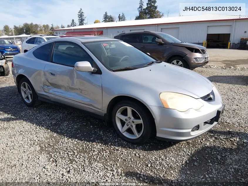 ACURA RSX 2003, VIN JH4DC54813C013024