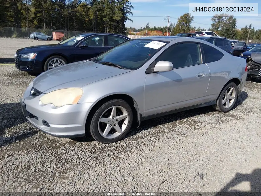 2003 ACURA RSX VIN JH4DC54813C013024 — фото 2