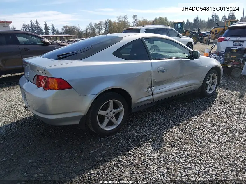 2003 ACURA RSX VIN JH4DC54813C013024 — фото 4