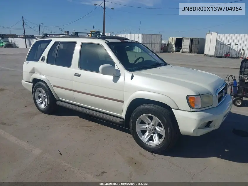 NISSAN PATHFINDER 2003, VIN JN8DR09X13W704964